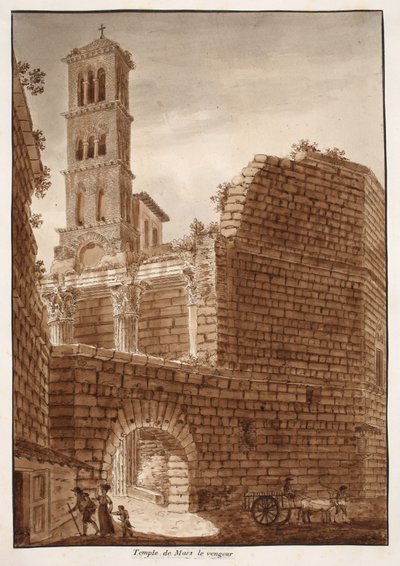 The Temple of Mars Ultor, 1833 by Agostino Tofanelli